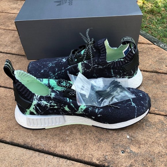 adidas nmd r1 pk green marble